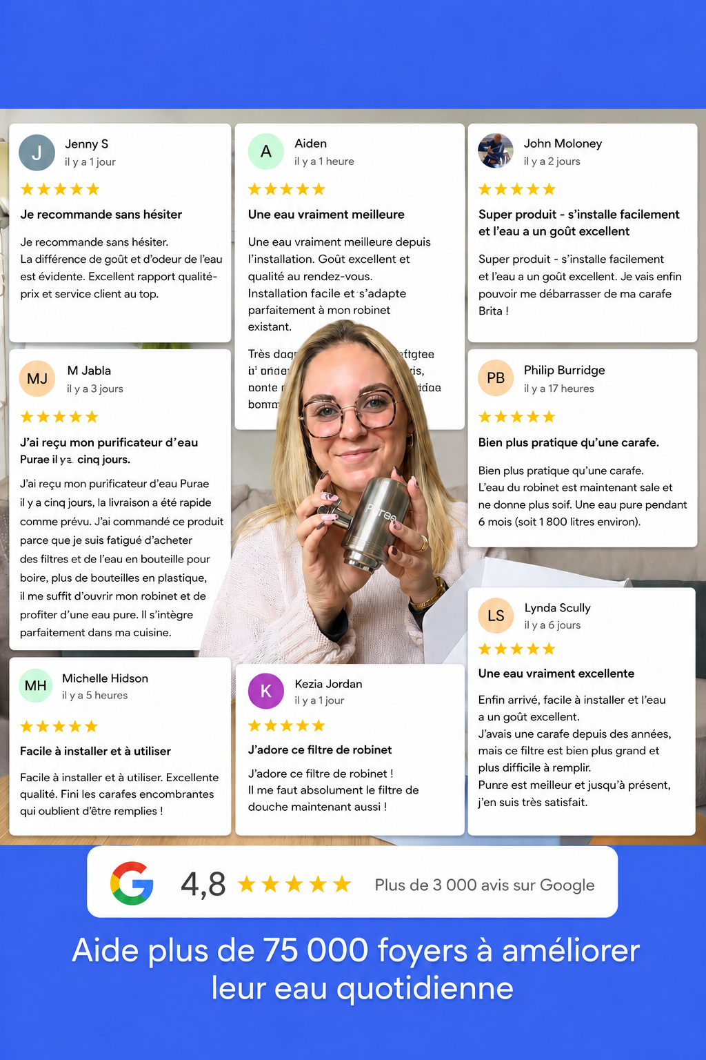 Système de Filtration pour Robinet Purae 3.0